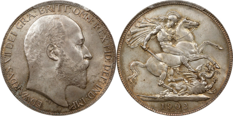 GREAT BRITAIN. Crown, 1902. London Mint. Edward VII. PCGS MS-65.
S-3978; KM-803...