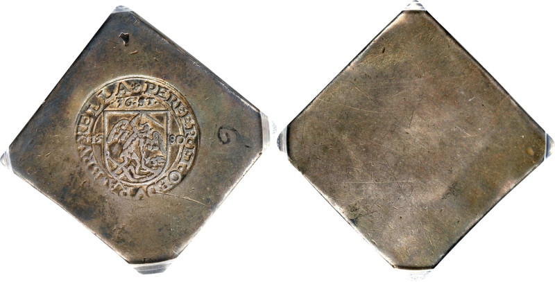 BELGIUM. Dutch Revolt. Siege of Brussels. Daalder of 36 Stuiver, 1580. PCGS Genu...