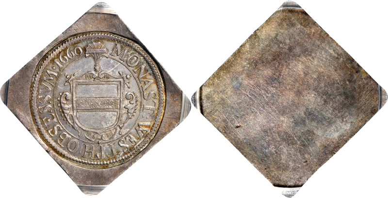 GERMANY. Siege of Munster. Taler, 1660. PCGS MS-61.
KM-323; Korchnak-440A; Mail...