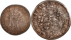 GERMANY. Brunswick-Luneburg: Wolfenbuttel. 1/2 Taler, 1599. Goslar Mint. Heinrich Julius. PCGS AU-53.
KM (MB)-265; Welter-649. A rather charming and ...
