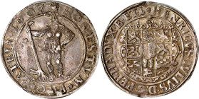 GERMANY. Brunswick-Luneburg: Wolfenbuttel. 1/2 Taler, 1607. Zellerfeld Mint; mm: crowned heart. Heinrich Julius. PCGS AU-58.
KM-22; Welter-656. Elega...
