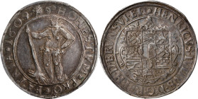 GERMANY. Brunswick-Luneburg: Wolfenbuttel. 1/2 Taler, 1609. Zellerfeld Mint; mm: crowned heart. Heinrich Julius. PCGS AU-58.
KM-22; Welter-656. The o...
