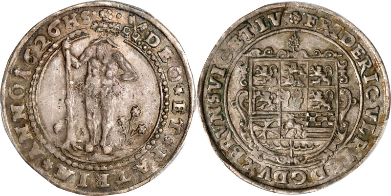 GERMANY. Brunswick-Luneburg: Brunswick. 1/2 Taler, 1626-HS. Zellerfeld or Goslar...