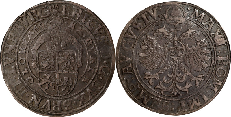 GERMANY. Brunswick-Luneburg: Calenberg. Taler (24 Groschen), 1569. Muenden Mint;...