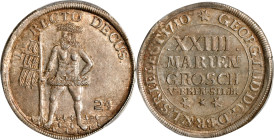 GERMANY. Brunswick-Luneburg: Hannover. 24 Mariengroschen, 1710. Zellerfeld Mint. Georg Ludwig (future George I of Great Britain). PCGS MS-62.
Dav-423...