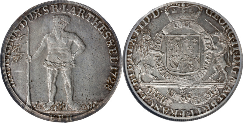 GERMANY. Brunswick-Luneburg: Hannover. Taler, 1728-EPH. Zellerfeld Mint. Georg I...