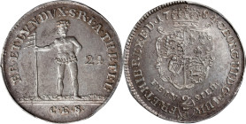 GERMANY. Brunswick-Luneburg: Hannover. 24 Mariengroschen (2/3 Taler), 1784-CES. Zellerfeld Mint. Georg III (George III of Great Britain). PCGS MS-61....