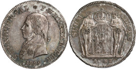 SWITZERLAND. Neuchatel. 21 Batzen (Gulden), 1799. Friedrich Wilhem III of Prussia. PCGS AU-55.
KM-59; HMZ-2-715A. Evenly handled and pleasingly toned...
