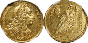 GERMANY. Augsburg. Ducat, 1742-IT. Free City. NGC MS-61.
Fr-94; KM-147. In the name of Emperor Karl VII. A delightful and SCARCE one-year type, this ...