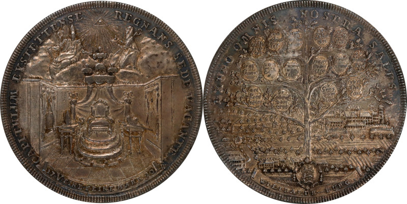 GERMANY. Eichstatt. Sede Vacane. 2 Talers, 1790-W. Nurnberg Mint. NGC AU-53.
Da...