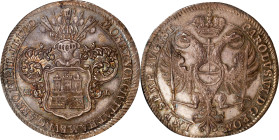 GERMANY. Hamburg. Taler, 1730-IHL. Hamburg Mint. Free City. NGC MS-64.
Dav-2282; KM-379; Brozatus-1042; Whiting-387. Mintage: 5,000. In the name of E...