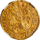 GERMANY. Mansfeld-Artern. Goldgulden, 1626-AK. Eisleben Mint. Volrat VI, Wolfgang III & Johann Georg II. NGC MS-62.
Fr-1585; KM-58. Weight: 3.19 gms....
