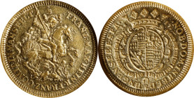 GERMANY. Mansfeld-Bornstedt. Ducat, 1687. Prague or Vienna Mint. Franz Maximilian & Heinrich Franz. NGC MS-62.
Fr-1573; KM-135. A one-year type coin ...