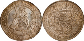 GERMANY. Saxony. Taler, 1625-HI. Dresden Mint. Johann Georg I. NGC MS-65.
Dav-7601; KM-132. The finest in the NGC census by a full two grade points, ...