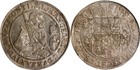 GERMANY. Saxony. Taler, 1628-HI. Dresden Mint. Johann Georg I. NGC MS-63.
Dav-7601; KM-132. Incredibly sharp throughout, this tantalizing crown exude...