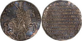 GERMANY. Saxony. 2 Talers, 1657. Dresden Mint. Johann Georg II. NGC EF Details--Tooled.
Dav-LS398 (7629); KM-460. A rather pleasing example, despite ...