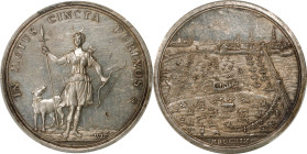GERMANY. Saxony. Marriage of Friedrich August I and Maria Josepha Silver Medal, 1719. PCGS Genuine--Tooled, Unc Details.
Mont-1558. By: Olus Wif. Obv...