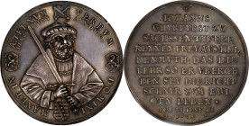 GERMANY. Medallic Issues. Saxony. Silver Medallic 2 Talers, 1630. Dresden Mint. Johann Georg I. NGC MS-63.
Merseberger-1053. Commemorating the Centen...