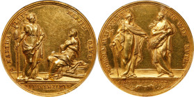 GERMANY. Medallic Issues. Augsburg. Gold Medal of 6 Ducats Weight, ND (ca. 1725). PCGS Genuine--Scratch, Unc Details.
Forster-877; cf. GPH-1058. By P...