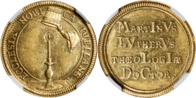 GERMANY. Medallic Issues. Nuremberg. Gold Medal of Ducat Weight, 1717 (in chronogram). NGC AU-58.
Fr-1902; Brozatus-Unlisted; GPH-Unlisted; Whiting-2...
