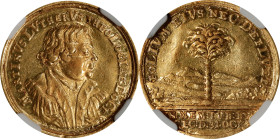GERMANY. Medallic Issues. Nuremberg. Gold Medal of Ducat Weight, 1717 (in chronogram). NGC AU-55.
Fr-1902A; GPH-292; Schnell-163; Whiting-223. Diamet...