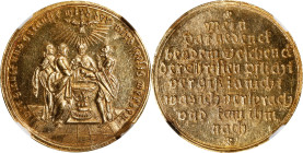 GERMANY. Medallic Issues. Nuremberg. Gold Medal of Ducat Weight, ND (ca. mid 18th Century). NGC MS-62.
Erlanger-2444; GPH-1075. Diameter: 21mm; Weigh...