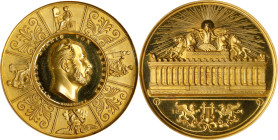 GERMANY. Medallic Issues. Prussia. Wilhelm/Artists' Prize Gold Award Medal of 10 Ducats Weight, ND (1861). PCGS SPECIMEN-66.
cf. Sommer-P112/1 (for o...
