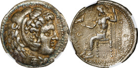 MACEDON. Kingdom of Macedon. Alexander III (the Great), 336-323 B.C. AR Tetradrachm (16.47 gms), Babylon Mint, ca. 323 B.C. NGC EF, Strike: 5/5 Surfac...