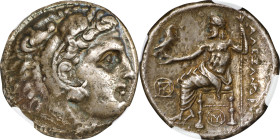 MACEDON. Kingdom of Macedon. Alexander III (the Great), 336-323 B.C. AR Tetradrachm (16.43 gms), Uncertain Mint. NGC VF, Strike: 5/5 Surface: 1/5. Smo...