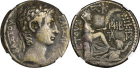 AUGUSTUS, 27 B.C.- A.D. 14. Syria, Antioch. AR Tetradrachm, Year 26 of the Actian Era and Cos. XII (6/5 B.C.). NGC Ch F. Scratches.
RPC-I, 4151; McAl...