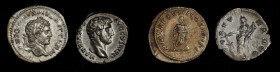 MIXED LOTS. Roman Empire. Duo of Silver Denarii (2 Pieces), Rome Mint, ca. A.D. 137-215. Average Grade: EXTREMELY FINE.
1) HADRIAN. AR Denarius, ca. ...