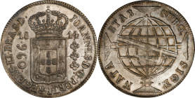 BRAZIL. 960 Reis, 1814-R. Rio de Janeiro Mint. Joao as Prince Regent. PCGS Genuine--Cleaned, AU Details.
KM-307.3. Despite the noted cleaning and min...