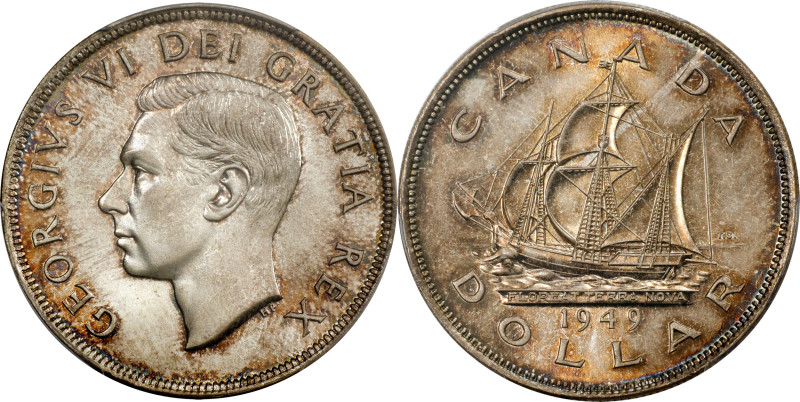 CANADA. Dollar, 1949. Ottawa Mint. George VI. PCGS MS-67.
KM-47. Newfoundland A...