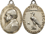 GERMANY. Empire. 70th Birthday of Emil Rathenau Silver Medal, 1908. ABOUT UNCIRCULATED.
Obverse: Bust of Rathenau left; Reverse: Eagle left; above, t...