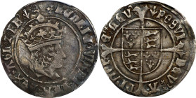 GREAT BRITAIN. Groat, ND (1505-09). London Mint; mm: pheon. Henry VII. PCGS Genuine--Damage, VF Details.
S-2258; N-1747. Obverse: Crowned head right;...