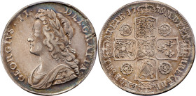 GREAT BRITAIN. 1/2 Crown, 1739 Year DVODECIMO. London Mint. George II. PCGS EF-40.
S-3693; KM-574.2. Rather deeply toned nearer the edges, this circu...