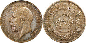 GREAT BRITAIN. Crown, 1927. London Mint. George V. PCGS PROOF-64.
S-4036; KM-836. Fairly deeply toned and with a great deal of glistening brilliance ...