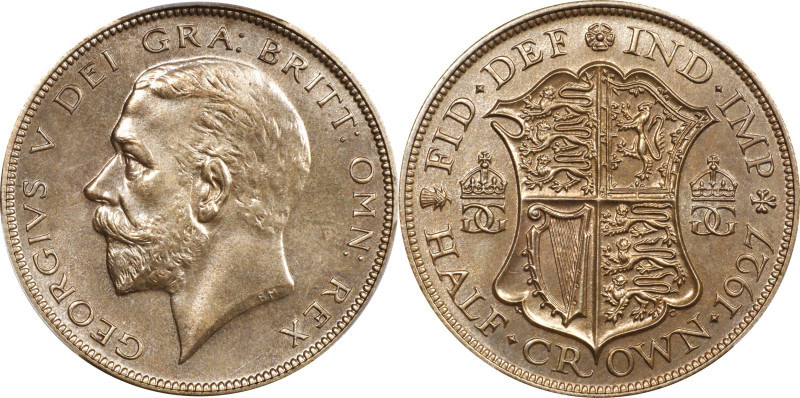 GREAT BRITAIN. 1/2 Crown, 1927. London Mint. George V. PCGS PROOF-65.
S-4037; K...