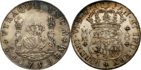 MEXICO. 8 Reales, 1759-Mo MM. Mexico City Mint. Ferdinand VI. PCGS Genuine--Environmental Damage, EF Details.
KM-104.2; Cal-495. The noted environmen...