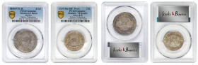 MIXED LOTS. Latin America. Duo of Minors (2 Pieces), 1737 & 1830. Both PCGS Certified.
1) BOLIVIA. 4 Soles, 1830-PTS JL. Potosi Mint. PCGS AU Details...