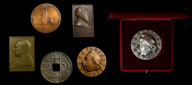 MIXED LOTS. Septet of Larger Size Medals (6 Pieces), 1907-1980s. All UNCIRCULATE...