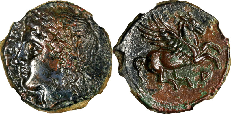 SICILY. Syracuse. Timoleon & The Third Democracy, ca. 345-317 B.C. AE 19mm (4.85...