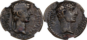 THRACE. Kingdom of Thrace. Rhoemetalces I with Augustus, ca. 11 B.C.- A.D. 12. AE 19mm. NGC Ch VF, Strike: 3/5 Surface: 4/5.
Youroukova-170; RPC-I, 1...