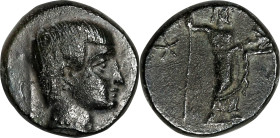LYDIA. Gamerses, Satrap. AE 11mm (1.79 gms), ca. Early 4th Century B.C. VERY FINE.
Klein-563; Winzer-15.1. Obverse: Youthful male head right, wearing...