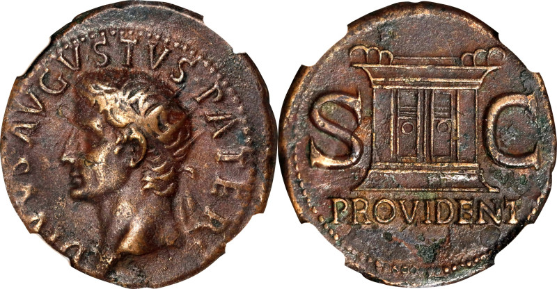 DIVUS AUGUSTUS, died A.D. 14. AE As, Rome Mint, Struck under Tiberius, A.D. 22-3...