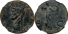 CLAUDIUS, A.D. 41-54. AE As (10.01 gms), Western 'Branch Mint', ca. A.D. 41-50. NGC Ch VF, Strike: 4/5 Surface: 2/5. Light Scratches.
cf. RIC-100. Ob...