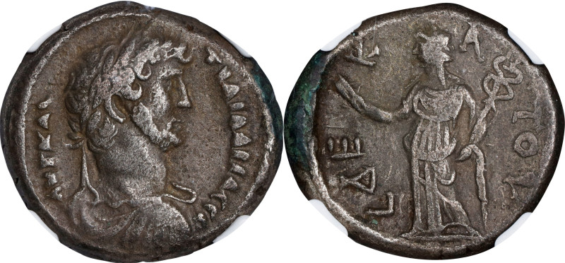 HADRIAN, A.D. 117-138. Egypt, Alexandria. BI Tetradrachm, dated RY 10 (A.D. 125/...