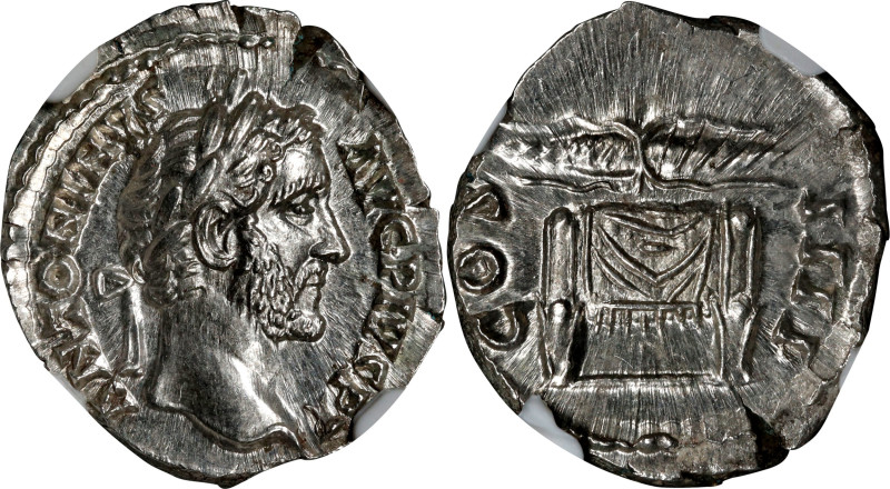 ANTONINUS PIUS, A.D. 138-161. AR Denarius (3.20 gms), Rome Mint, ca. A.D. 145-16...