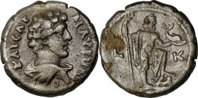 MARCUS AURELIUS AS CAESAR, A.D. 139-161. Egypt, Alexandria. BI Tetradrachm (11.48 gms), Dated RY 20 (A.D. 156/7). VERY FINE.
RPC-16372; Dattari-3172....