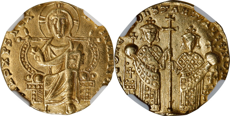 LEO VI with CONSTANTINE VII, 886-912. AV Solidus (4.21 gms), Constantinople Mint...